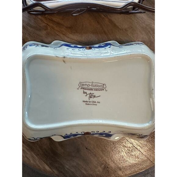 Temptations By Tara Ovenware Casserole Dish, Warming Tray & Serving Rack - Picture 3 of 8